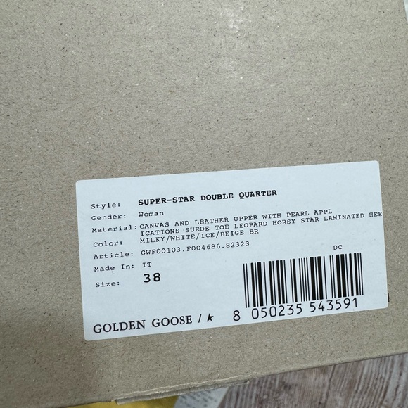 Golden Goose Superstar Sneakers in White and Beige - Picture 3 of 13